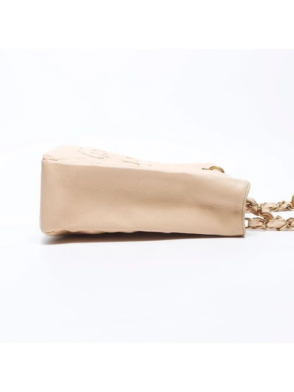 ★SOLD★ Chanel Shoulder Bag CC Logo Quilted Caviar Leather Chain - Picture 4 of 10